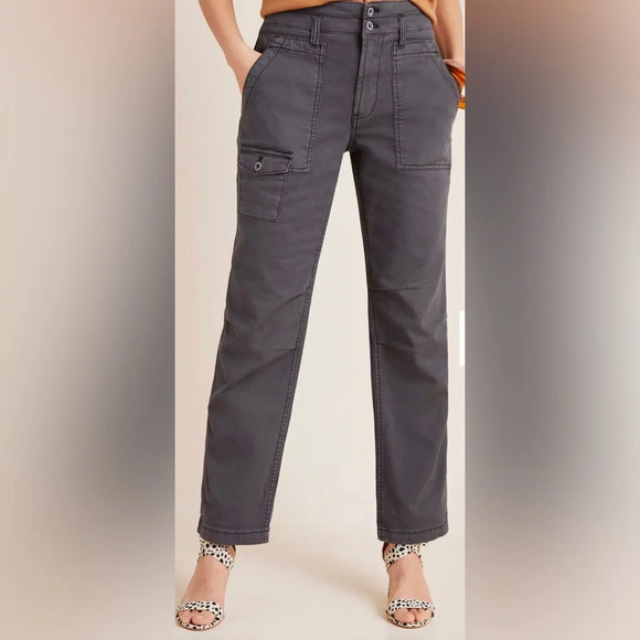 Anthropologie Pants - Anthropologie Wanderer High Rise Cargo Pants in Gray - Size 28